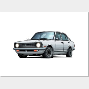 Toyota Corolla KE20 - White Posters and Art